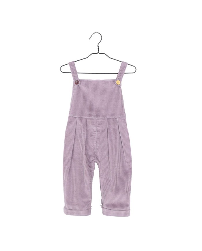 LES PETITES CHOSES - Salopette en velours côtelé - Mauve