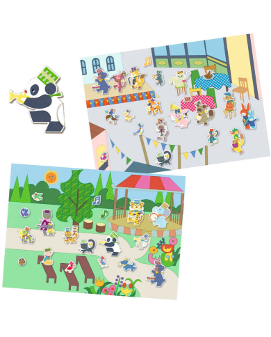 DJECO - Stickers Repositionnables - Fanfare