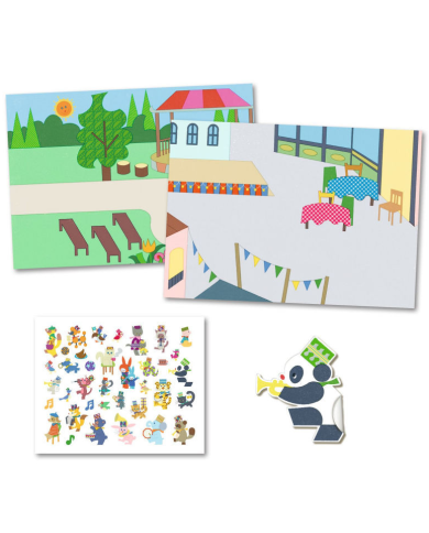 DJECO - Stickers Repositionnables - Fanfare