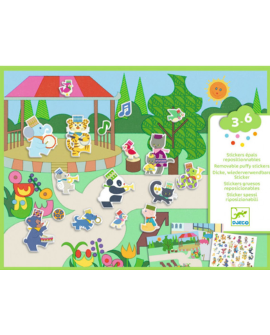 DJECO - Stickers Repositionnables - Fanfare DJECO - Stickers Repositionnables - Fanfare