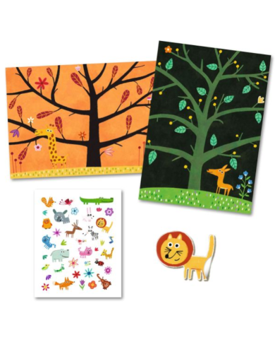 DJECO - Stickers Repositionnables - Chat Perché