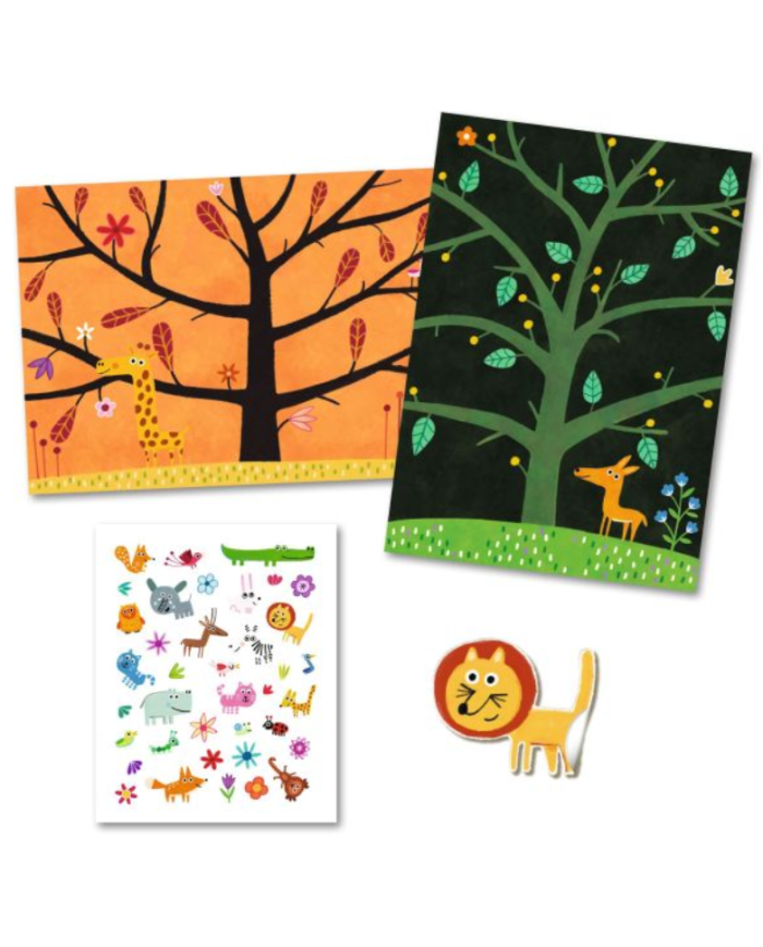 DJECO - Stickers Repositionnables - Chat Perché