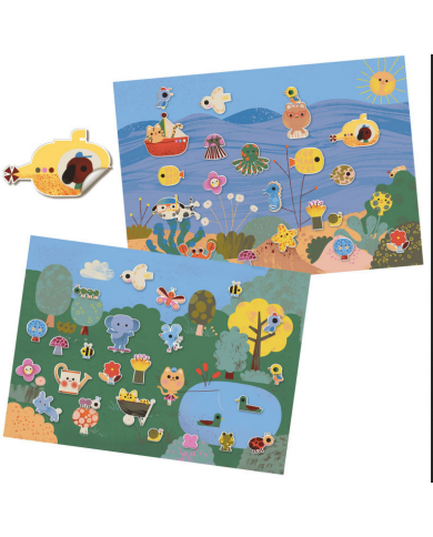 DJECO - Stickers épais et repositionnables - Summertime DJECO - Stickers épais et repositionnables - Summertime