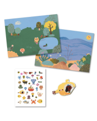 DJECO - Stickers épais et repositionnables - Summertime