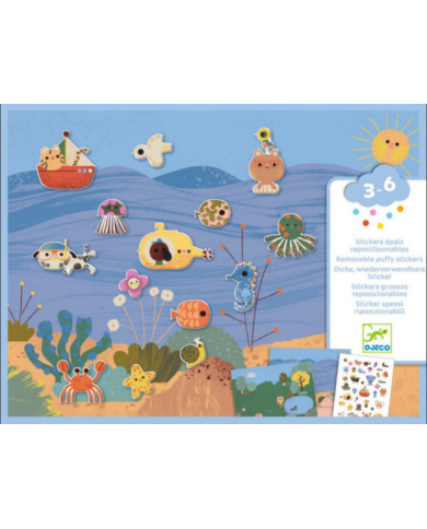 DJECO - Stickers épais et repositionnables - Summertime DJECO - Stickers épais et repositionnables - Summertime