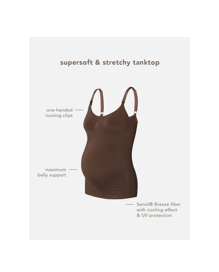 NOPPIES - Top d'allaitement - EVI -Sensil® Breeze - Brun