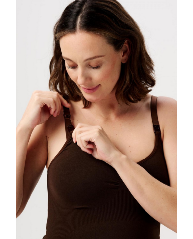 NOPPIES - Top d'allaitement - EVI -Sensil® Breeze - Brun