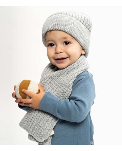 Minimalisma - Bonnet en laine d'alpaga - Bleu poudré