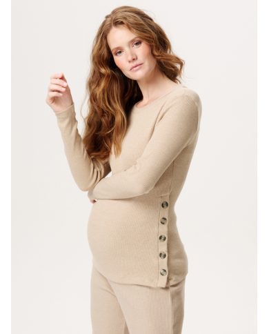 NOPPIES - Pull grossesse et allaitement - AARHUS - Poivre blanc