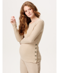 NOPPIES - Pantalon large de grossesse - SORO - Poivre blanc