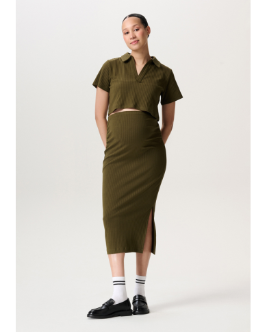 NOPPIES - T-shirt grossesse et allaitement - AALBORG - Kaki NOPPIES - T-shirt grossesse et allaitement - AALBORG - Kaki