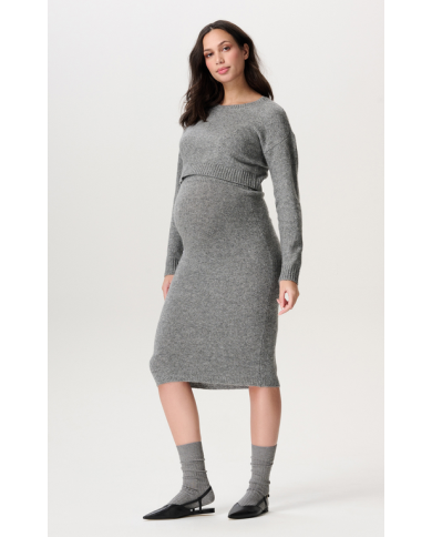 NOPPIES - Haut grossesse et allaitement à manches longues - MANDAL - Gris NOPPIES - Haut grossesse et allaitement à manches longues - MANDAL - Gris