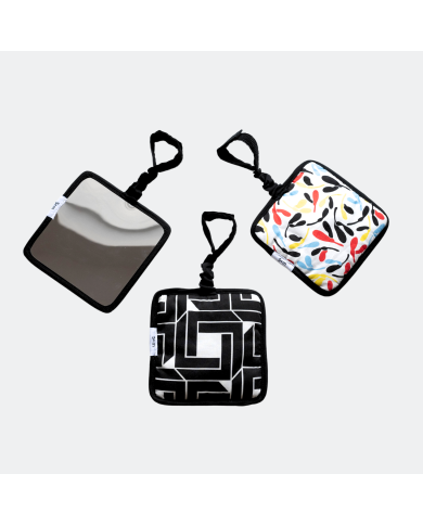 ETTA LOVES - Carrés sensoriels suspendus en coton bio