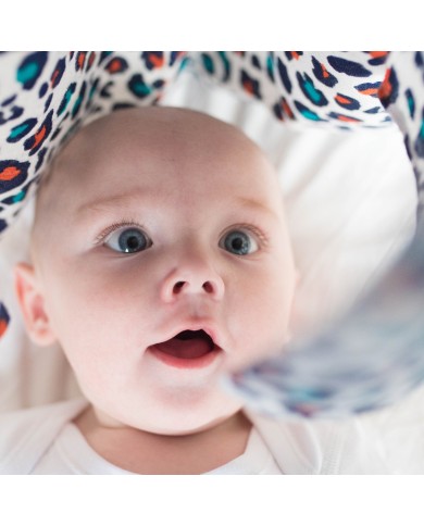 ETTA LOVES - Lot de 3 langes en coton bio - imprimé sensoriel