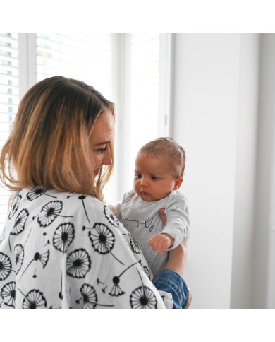 ETTA LOVES - Lot de 3 langes sensoriels en coton bio - imprimés végétaux