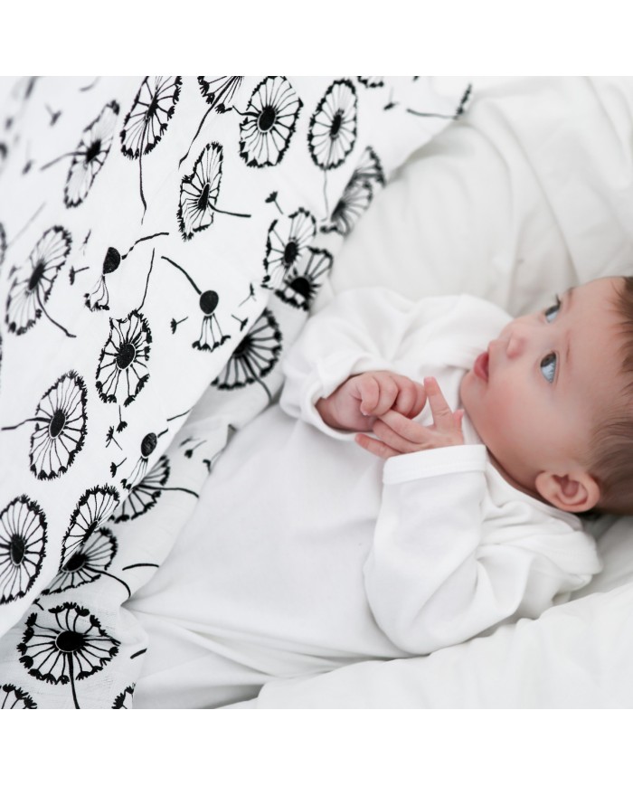 ETTA LOVES - Lange XL sensoriel nouveau-né en coton bio ETTA LOVES - Lange XL sensoriel nouveau-né en coton bio