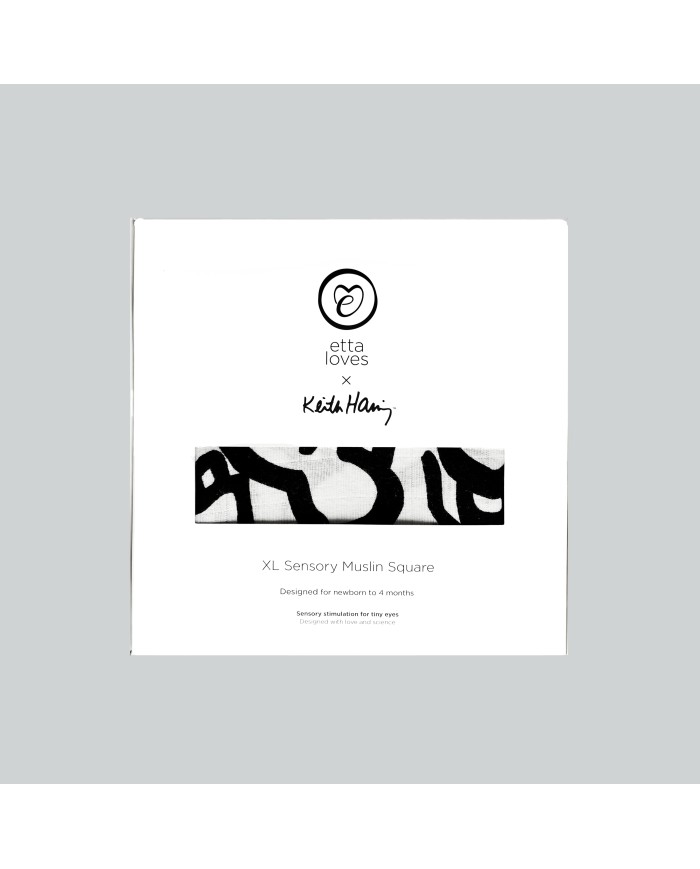 ETTA LOVES x Keith Haring - Lange XL sensoriel nouveau-né ETTA LOVES x Keith Haring - Lange XL sensoriel nouveau-né