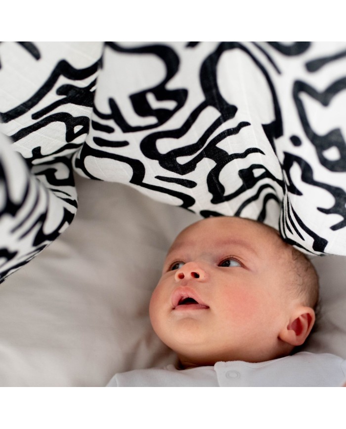 ETTA LOVES x Keith Haring - Lange XL sensoriel nouveau-né ETTA LOVES x Keith Haring - Lange XL sensoriel nouveau-né