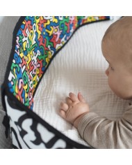 ETTA LOVES x Keith Haring - Frise d'éveil réversible en coton bio ETTA LOVES x Keith Haring - Frise d'éveil réversible en coton bio