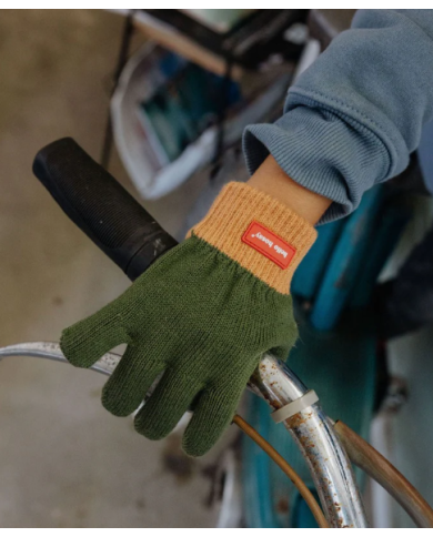 HELLO HOSSY - Gants enfant et bébé en coton bio - FOREST