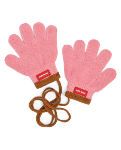 HELLO HOSSY - Gants enfant et bébé en coton bio - PINK