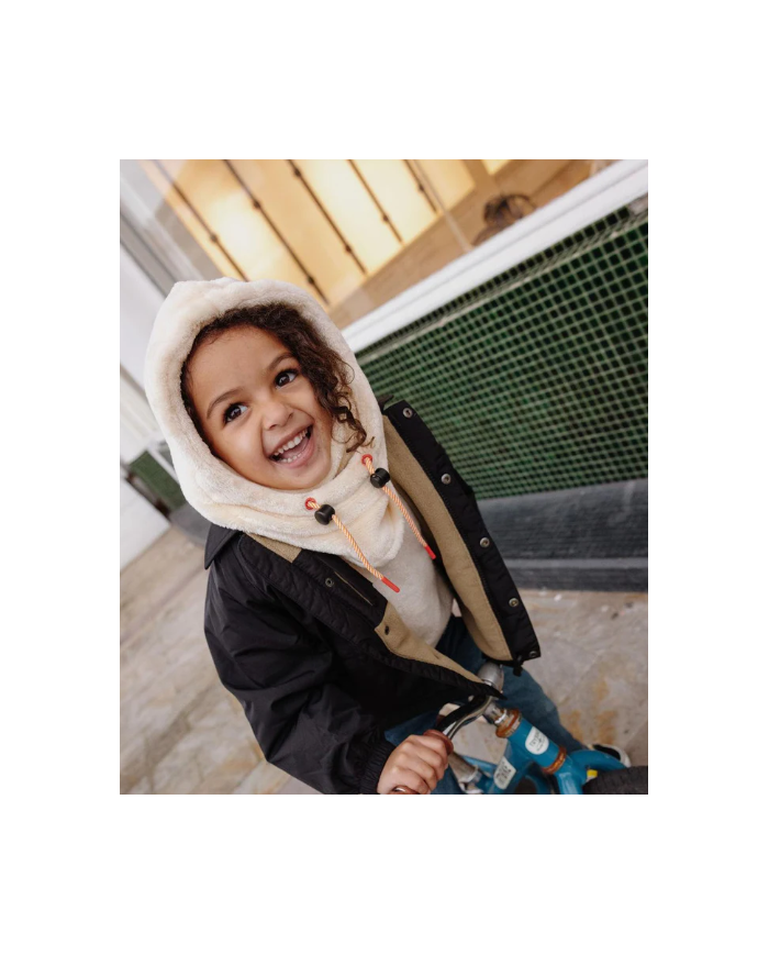 HELLO HOSSY - Cagoule enfant en bébé en polaire - CREAM