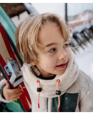 HELLO HOSSY - Cagoule enfant en bébé en polaire - CREAM