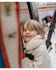 HELLO HOSSY - Cagoule enfant en bébé en polaire - CREAM