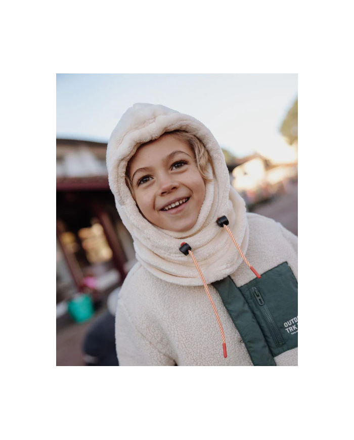 HELLO HOSSY - Cagoule enfant en bébé en polaire - CREAM