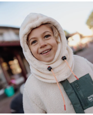 HELLO HOSSY - Cagoule enfant en bébé en polaire - CREAM