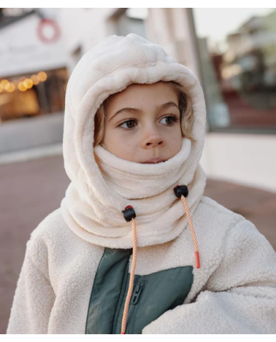 HELLO HOSSY - Cagoule enfant en bébé en polaire - CREAM