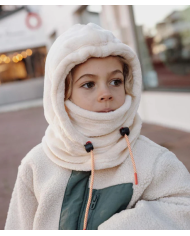 HELLO HOSSY - Cagoule enfant en bébé en polaire - CREAM