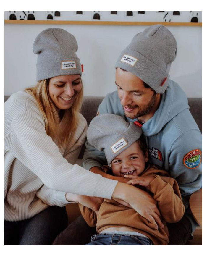 HELLO HOSSY - Bonnet Cool Kids Only - Gris HELLO HOSSY - Bonnet Cool Kids Only - Gris