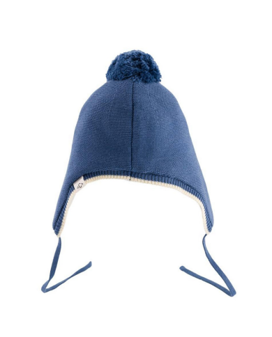 CHAMAYE - Bonnet bébé "Chaton" - Bleu