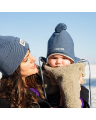 CHAMAYE - Bonnet bébé "Chaton" - Bleu