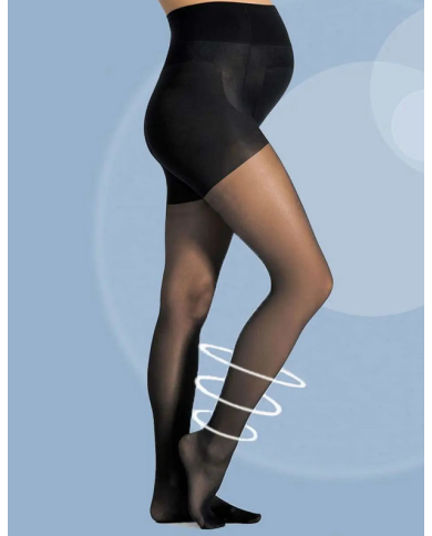 CACHE COEUR - Collant de grossesse Activ' Light - Noir