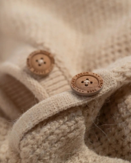 CACHE COEUR - Robe pull grossesse et allaitement - HONEY - Beige