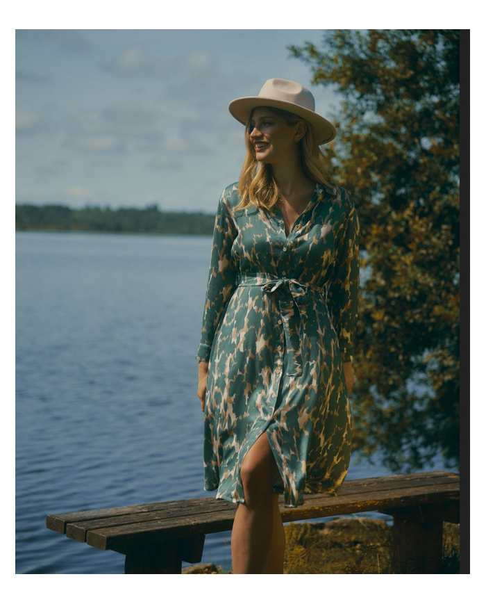 CACHE COEUR - Robe chemise grossesse et allaitement - RYM