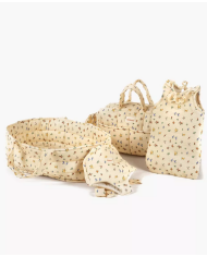 MINIKANE - Sac à langer poupée en gaze de coton - Élise MINIKANE - Sac à langer poupée en gaze de coton - Élise