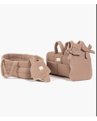 MINIKANE - Couffin poupée et son oreiller - MASTIC MINIKANE - Couffin poupée et son oreiller - MASTIC