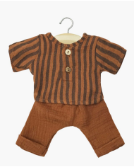 MINIKANE - Ensemble court en lin Andrea - NOISETTE