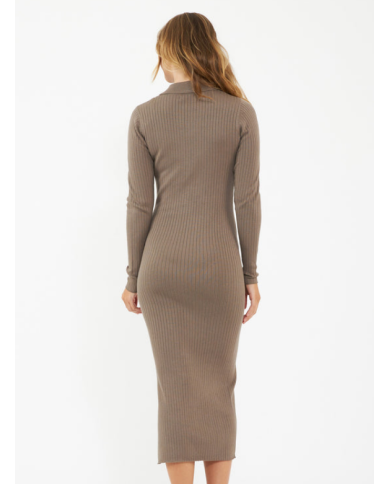 RIPE - Robe polo en tricot Moka - SAMMY RIPE - Robe polo en tricot Moka - SAMMY