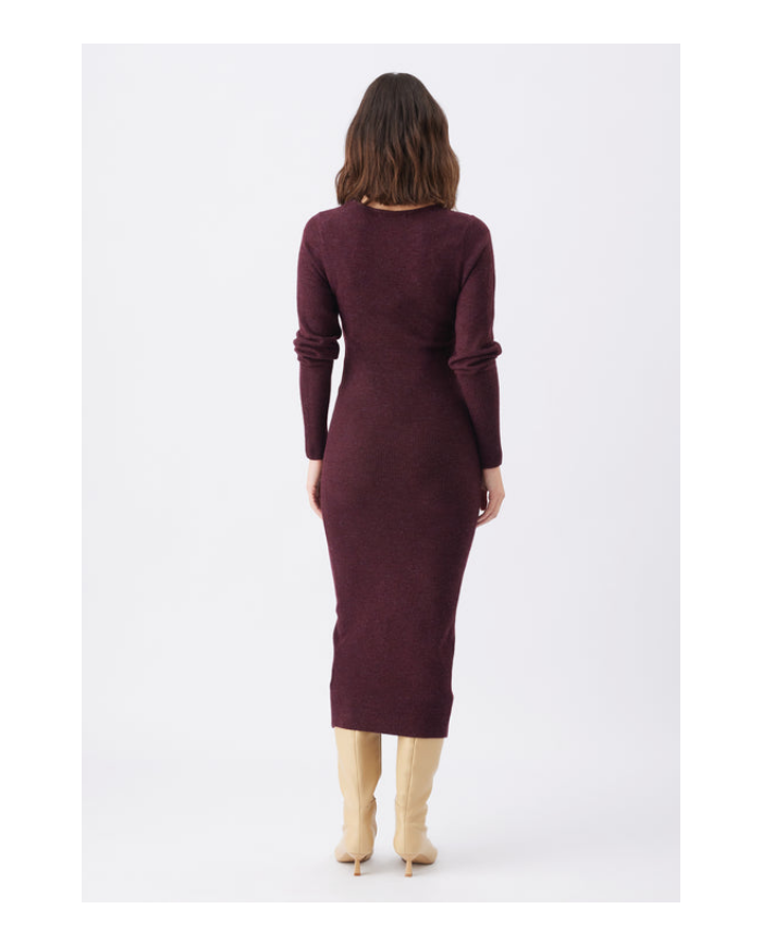 RIPE - Robe d'allaitement en tricot bordeau - HEIDI RIPE - Robe d'allaitement en tricot bordeau - HEIDI