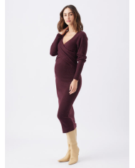 RIPE - Robe d'allaitement en tricot bordeau - HEIDI RIPE - Robe d'allaitement en tricot bordeau - HEIDI