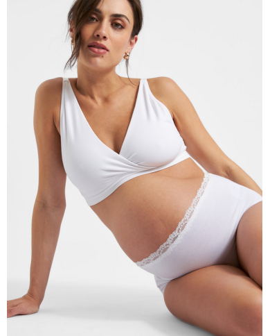 RIPE - Culotte longue en coton biologique - BLANC