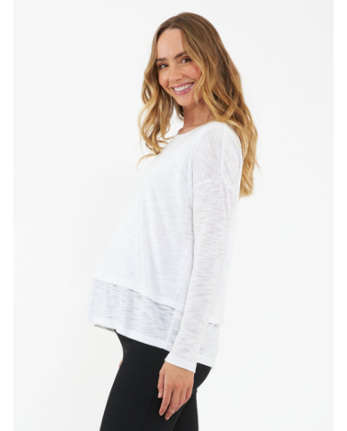 RIPE - Haut d'allaitement à manches longues blanc - JAZMIN RIPE - Haut d'allaitement à manches longues blanc - JAZMIN