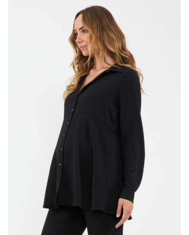 RIPE - Chemise péplum noire - TINA