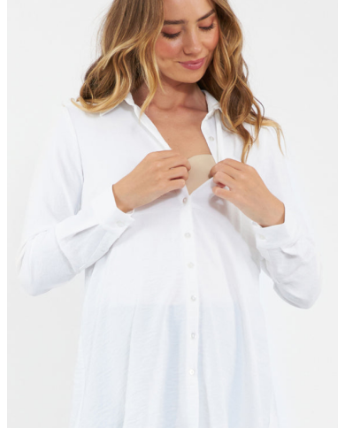 RIPE - Chemise péplum blanc - TINA RIPE - Chemise péplum blanc - TINA