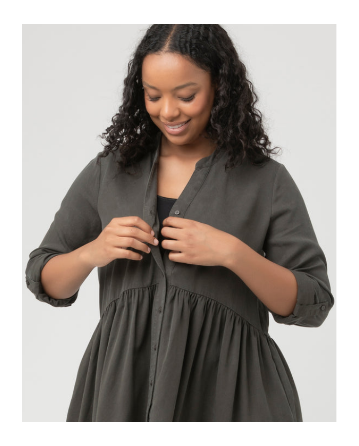 RIPE - Robe courte olive - TENCEL RIPE - Robe courte olive - TENCEL