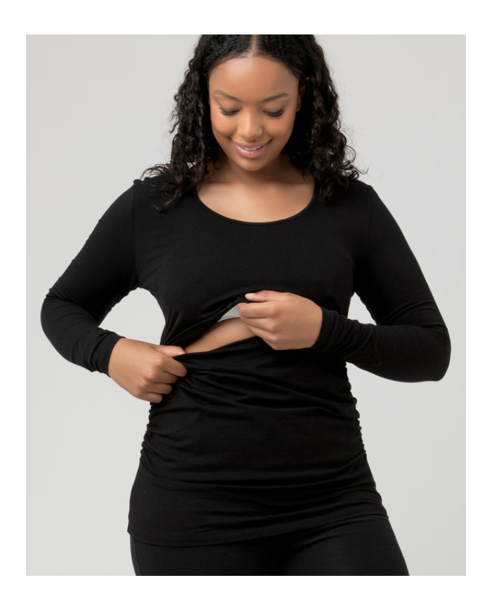 RIPE – T-shirt d’allaitement et de grossesse noir RIPE – T-shirt d’allaitement et de grossesse noir